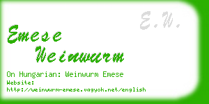 emese weinwurm business card